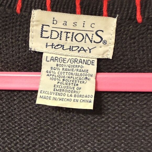 Basic Editions Holiday, Vintage Christmas Sweater Vest, Size Large (Pre-loved) - Picture 5 of 7